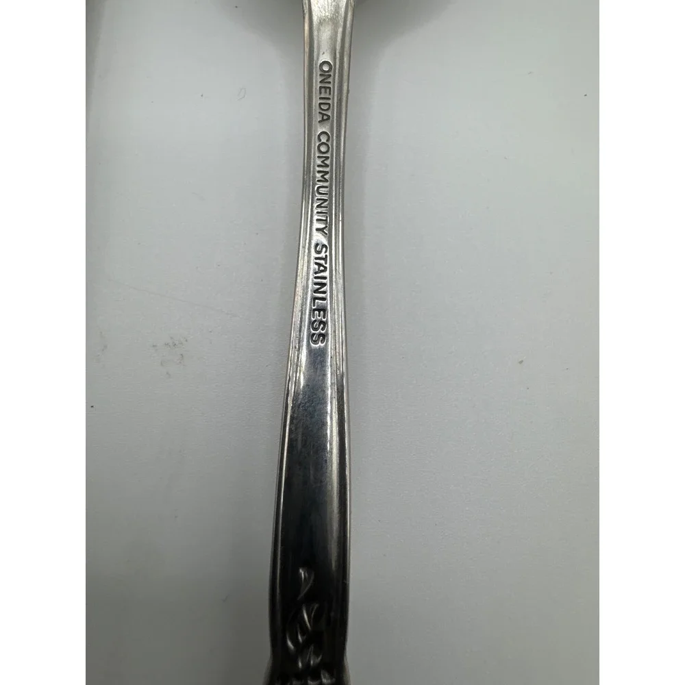 Oneida Community Stainless Spring Rose Salad Forks Set of 4 Betty Crocker 1987